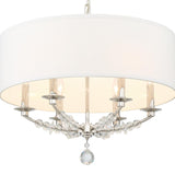 Crystorama Mirage 6 Light Polished Nickel Chandelier