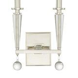 Crystorama Paxton 2 Light Polished Nickel Sconce