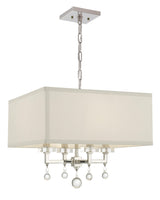 Crystorama Paxton 4 Light Polished Nickel Chandelier