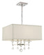 Crystorama Paxton 4 Light Polished Nickel Chandelier