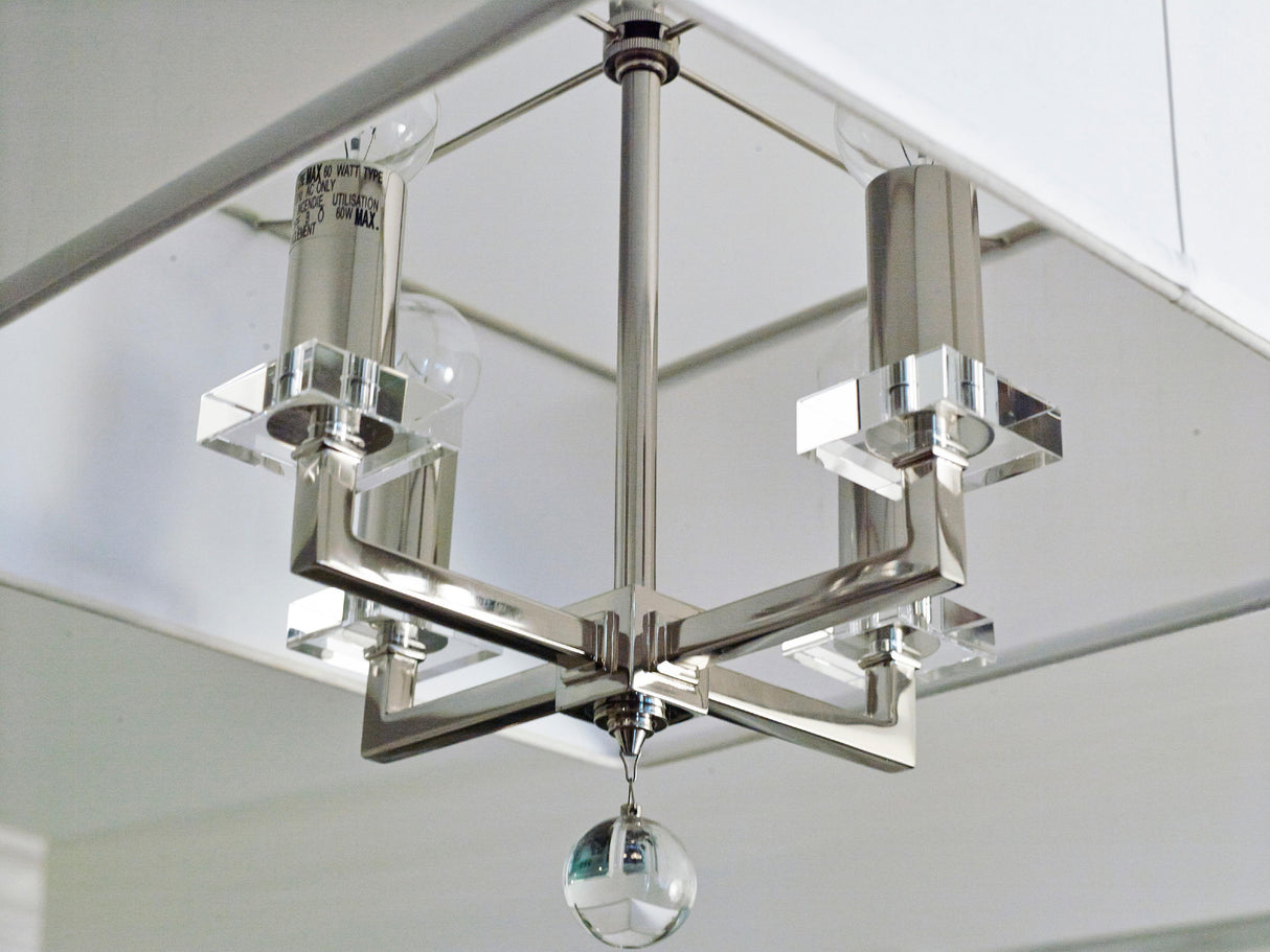 Crystorama Paxton 4 Light Polished Nickel Chandelier