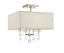 Crystorama Paxton 4 Light Polished Nickel Semi Flush Mount