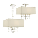 Crystorama Paxton 4 Light Polished Nickel Semi Flush Mount
