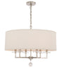 Crystorama Paxton 6 Light Polished Nickel Chandelier