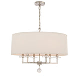 Crystorama Paxton 6 Light Polished Nickel Chandelier