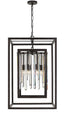 Crystorama Hollis 6 Light Forged Bronze Lantern Chandelier