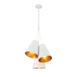Crystorama Brian Patrick Flynn Alston 3 Light Matte White + Antique Gold Pendant