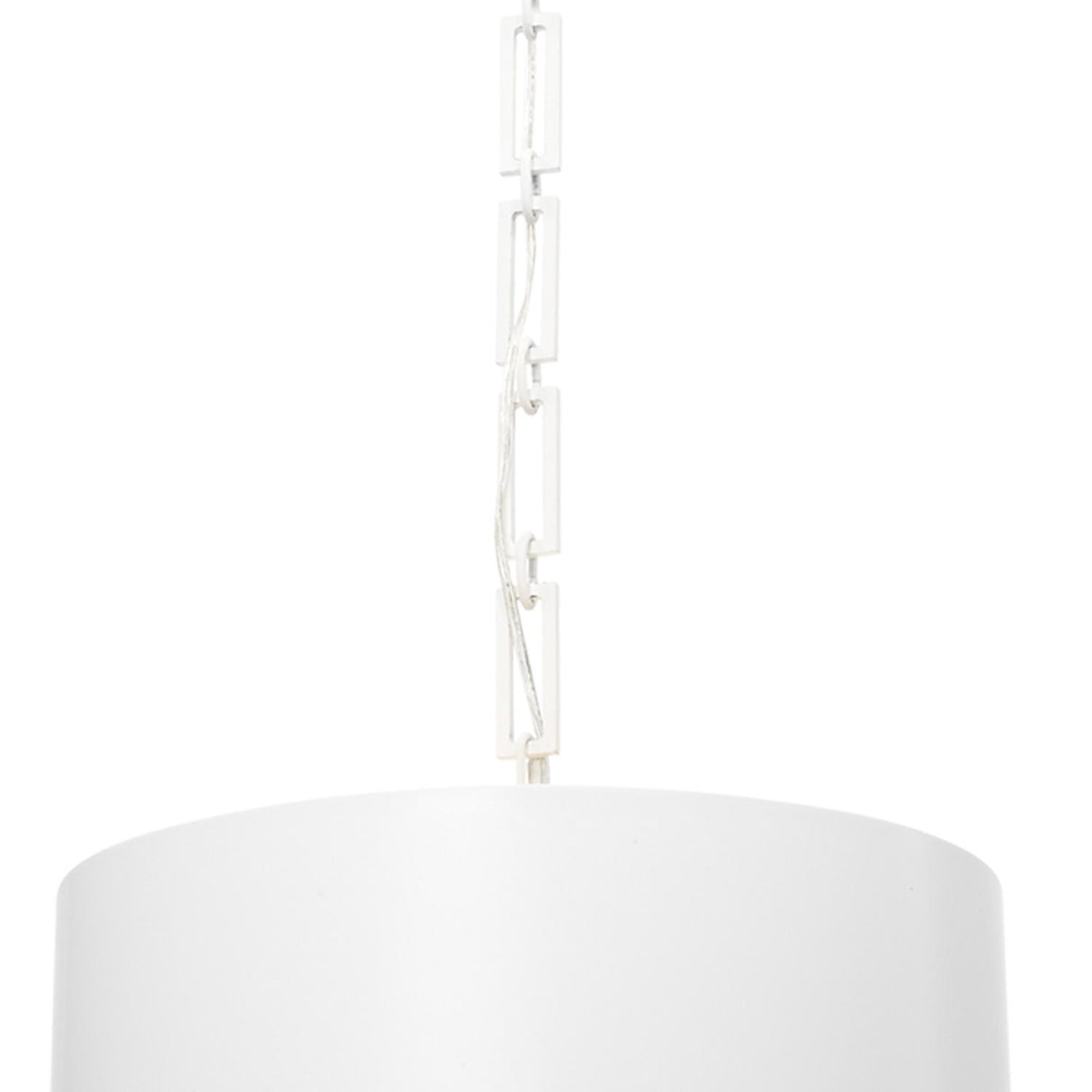 Crystorama Brian Patrick Flynn Alston 6 Light Matte White + Antique Gold Pendant