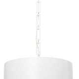Crystorama Brian Patrick Flynn Alston 6 Light Matte White + Antique Gold Pendant
