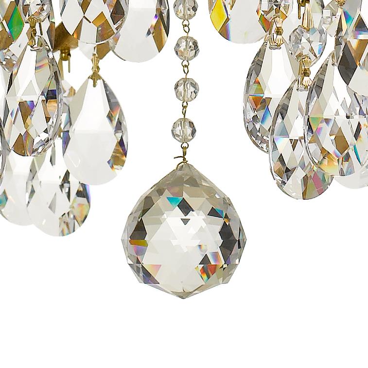 Crystorama Bridgehampton 8 Light Spectra Crystal Antique Gold Chandelier