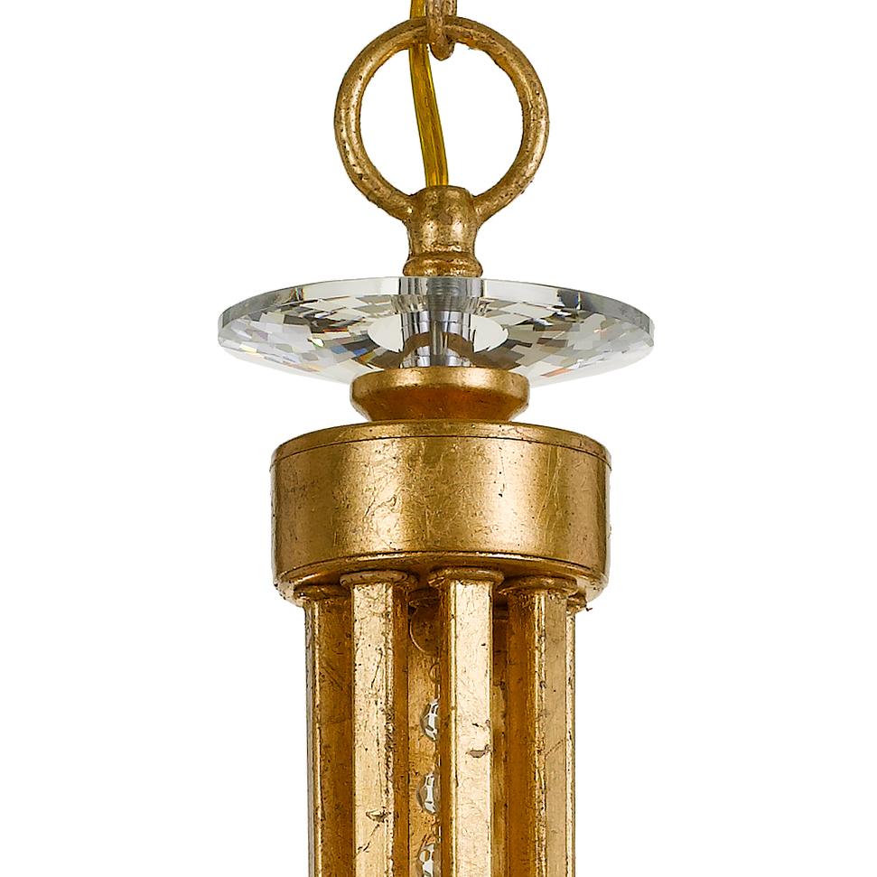 Crystorama Bridgehampton 8 Light Spectra Crystal Antique Gold Chandelier