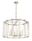Crystorama Carson 6 Light Polished Nickel Lantern Chandelier