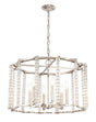 Crystorama Carson 6 Light Polished Nickel Lantern Chandelier