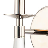 Crystorama Baxter 1 Light Polished Nickel Sconce