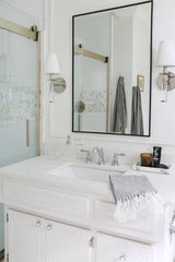 Crystorama Baxter 1 Light Polished Nickel Sconce