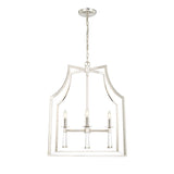 Crystorama Baxter 4 Light Polished Nickel Lantern Chandelier