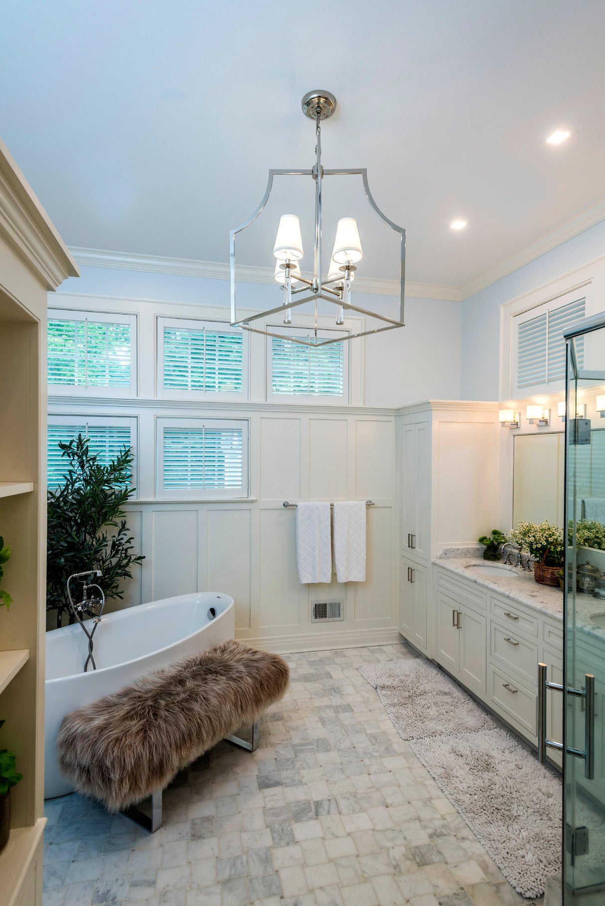 Crystorama Baxter 4 Light Polished Nickel Lantern Chandelier