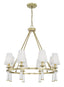 Crystorama Baxter 8 Light Antique Aged Brass Chandelier