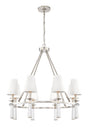 Crystorama Baxter 8 Light Polished Nickel Chandelier
