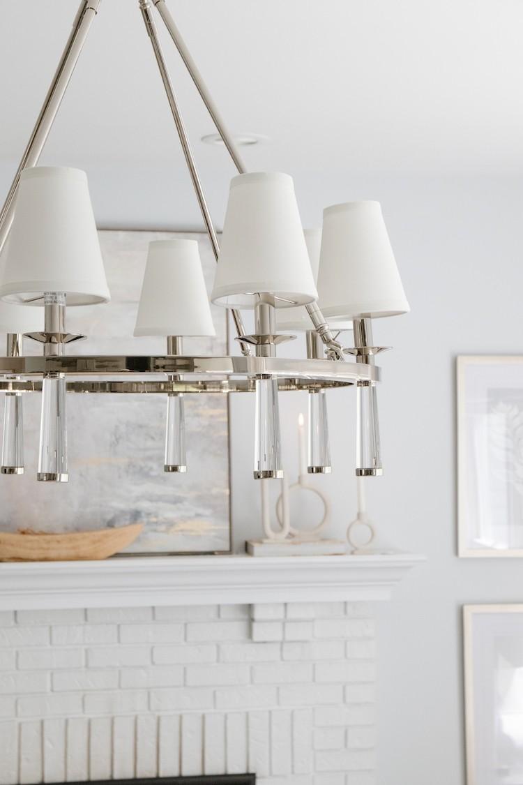 Crystorama Baxter 8 Light Polished Nickel Chandelier