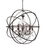 Crystorama Solaris 6 Light English Bronze Chandelier