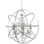Crystorama Solaris 6 Light Olde Silver Chandelier