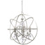 Crystorama Solaris 6 Light Spectra Crystal Olde Silver Sphere Chandelier