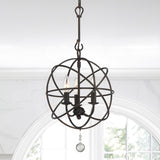 Crystorama Solaris 3 Light English Bronze Mini Chandelier