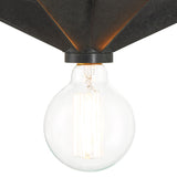 Crystorama Astro 1 Light Black Flush Mount