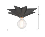 Crystorama Astro 1 Light Black Sconce