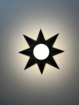 Crystorama Astro 1 Light Black Sconce