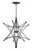 Crystorama Astro 4 Light Black Chandelier
