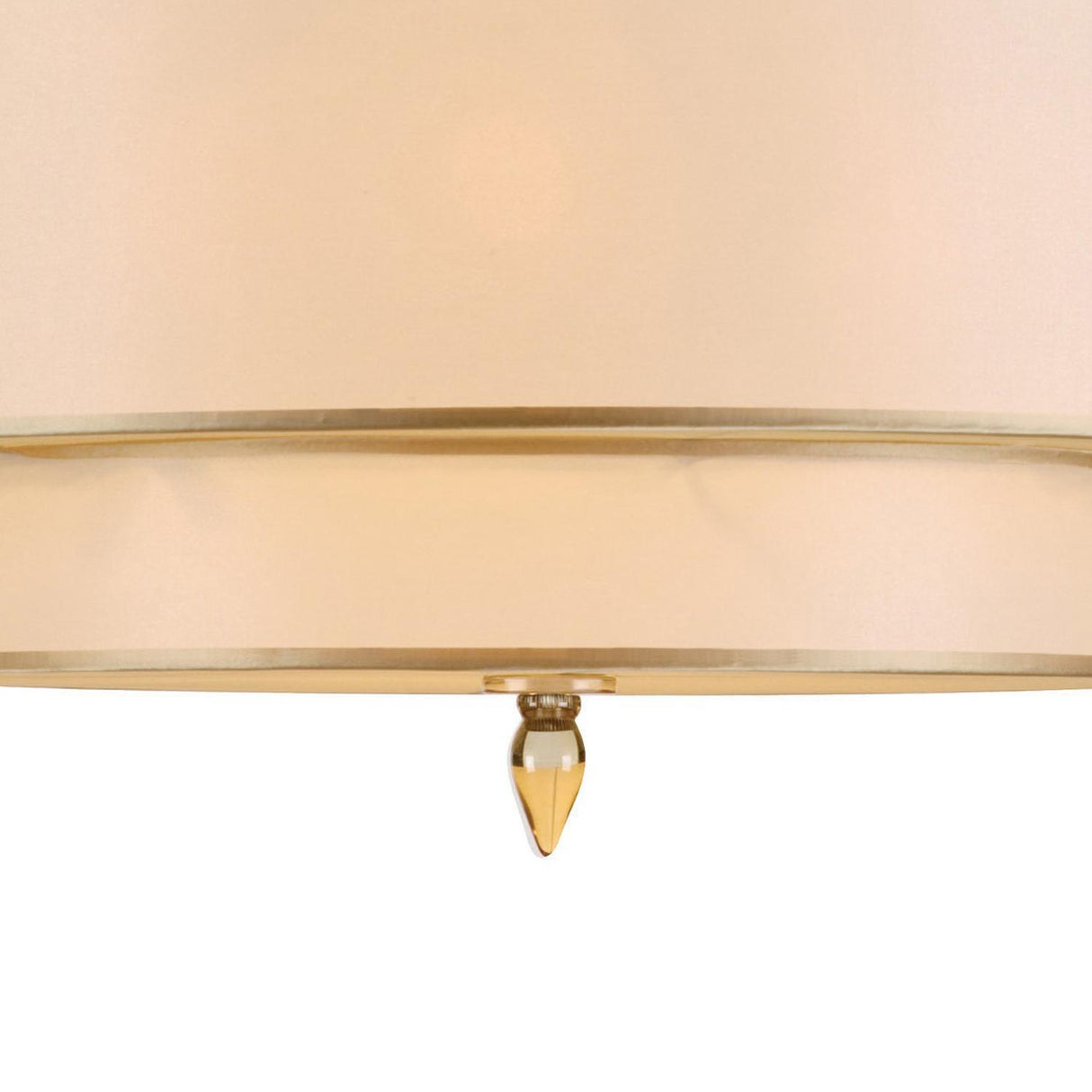 Crystorama Luxo 5 Light Antique Brass Semi Flush Mount