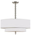 Crystorama Luxo 5 Light Drum Shade Satin Nickel Chandelier