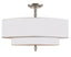 Crystorama Luxo 5 Light Satin Nickel Semi Flush Mount