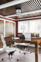 Crystorama Brian Patrick Flynn Hulton 2 Light Matte Black Flush Mount