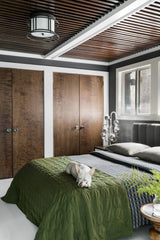 Crystorama Brian Patrick Flynn Hulton 2 Light Matte Black Flush Mount