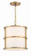 Crystorama Brian Patrick Flynn Hulton 3 Light Luxe Gold Mini Pendant