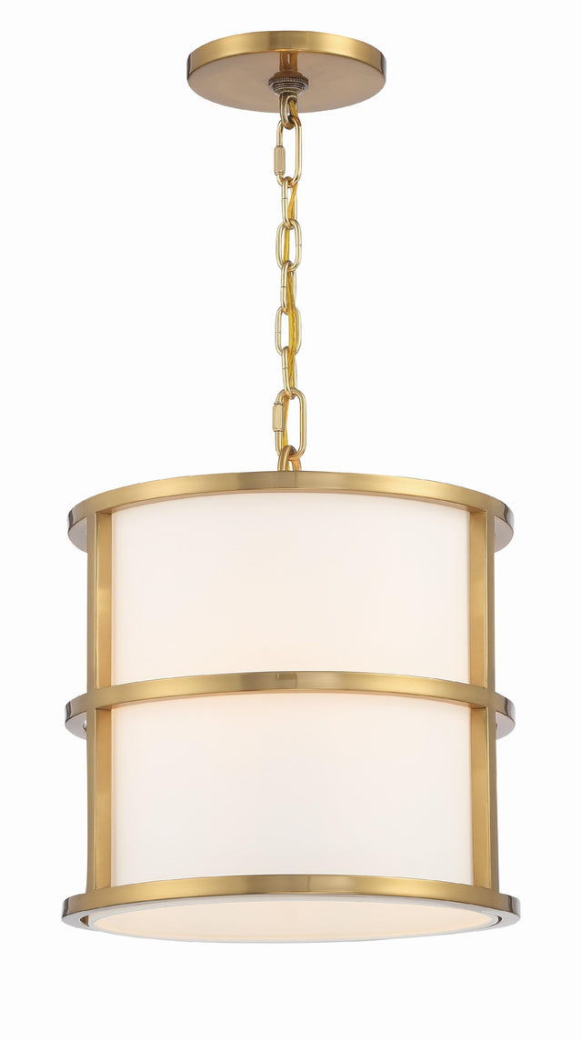Crystorama Brian Patrick Flynn Hulton 3 Light Luxe Gold Mini Pendant