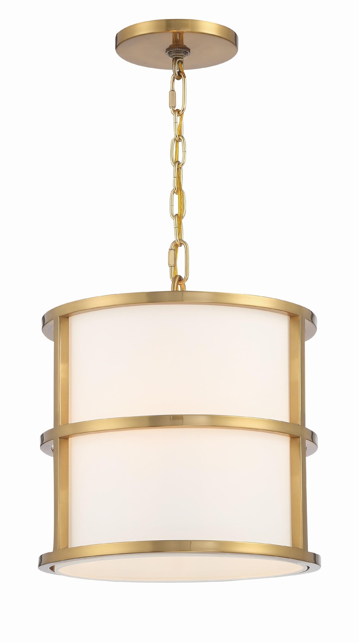 Crystorama Brian Patrick Flynn Hulton 3 Light Luxe Gold Mini Pendant