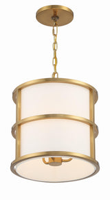 Crystorama Brian Patrick Flynn Hulton 3 Light Luxe Gold Mini Pendant