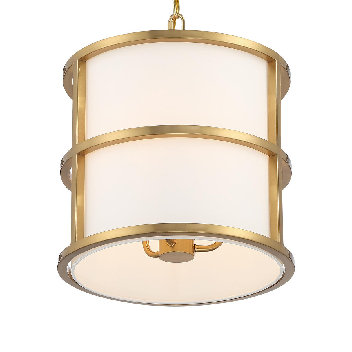 Crystorama Brian Patrick Flynn Hulton 3 Light Luxe Gold Mini Pendant