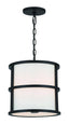 Crystorama Brian Patrick Flynn Hulton 3 Light Matte Black Mini Pendant
