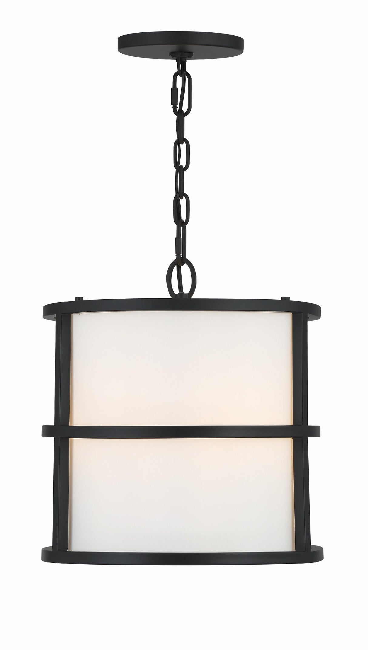Crystorama Brian Patrick Flynn Hulton 3 Light Matte Black Mini Pendant