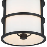 Crystorama Brian Patrick Flynn Hulton 3 Light Matte Black Mini Pendant