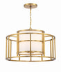 Crystorama Brian Patrick Flynn Hulton 5 Light Luxe Gold Lantern Chandelier