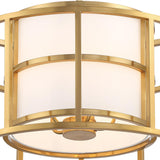 Crystorama Brian Patrick Flynn Hulton 5 Light Luxe Gold Lantern Chandelier