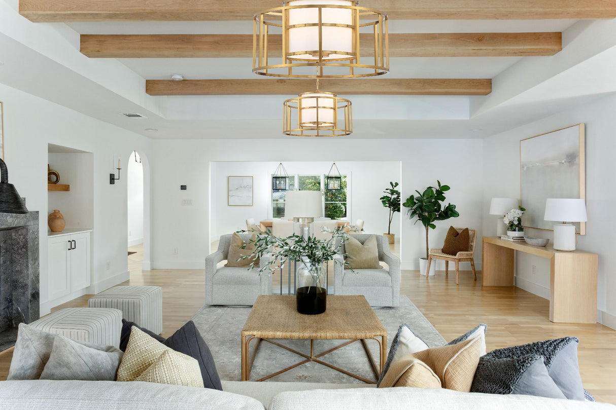Crystorama Brian Patrick Flynn Hulton 5 Light Luxe Gold Lantern Chandelier