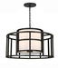 Crystorama Brian Patrick Flynn Hulton 5 Light Matte Black Lantern Chandelier
