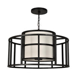 Crystorama Brian Patrick Flynn Hulton 5 Light Matte Black Lantern Chandelier